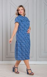 Dress NOVITA 1338-1 sinij