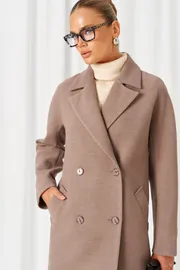 Coat Beautiful & Free #9023 kapuchino