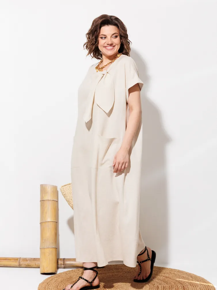 Dress Anastasia MAK #1326 bezhevyj