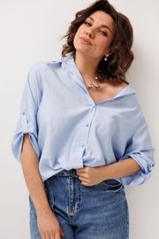 Koszula Anelli Laurel #1663.1 golubika