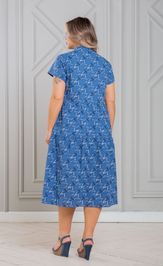 Dress NOVITA 1338-1 sinij