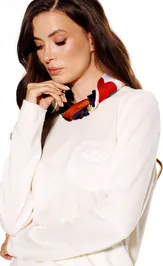 Jumper Elletto Life 13044 molochnyj