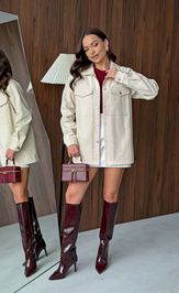 Рубашка PRATA wear S022 молочный