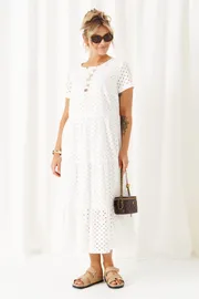 Sukienka Beautiful & Free #6462 belyj
