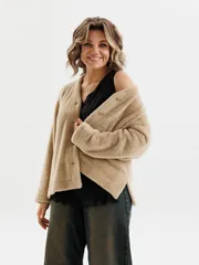 Cardigan Anelli Laurel #1661 bezhevyj pushistik