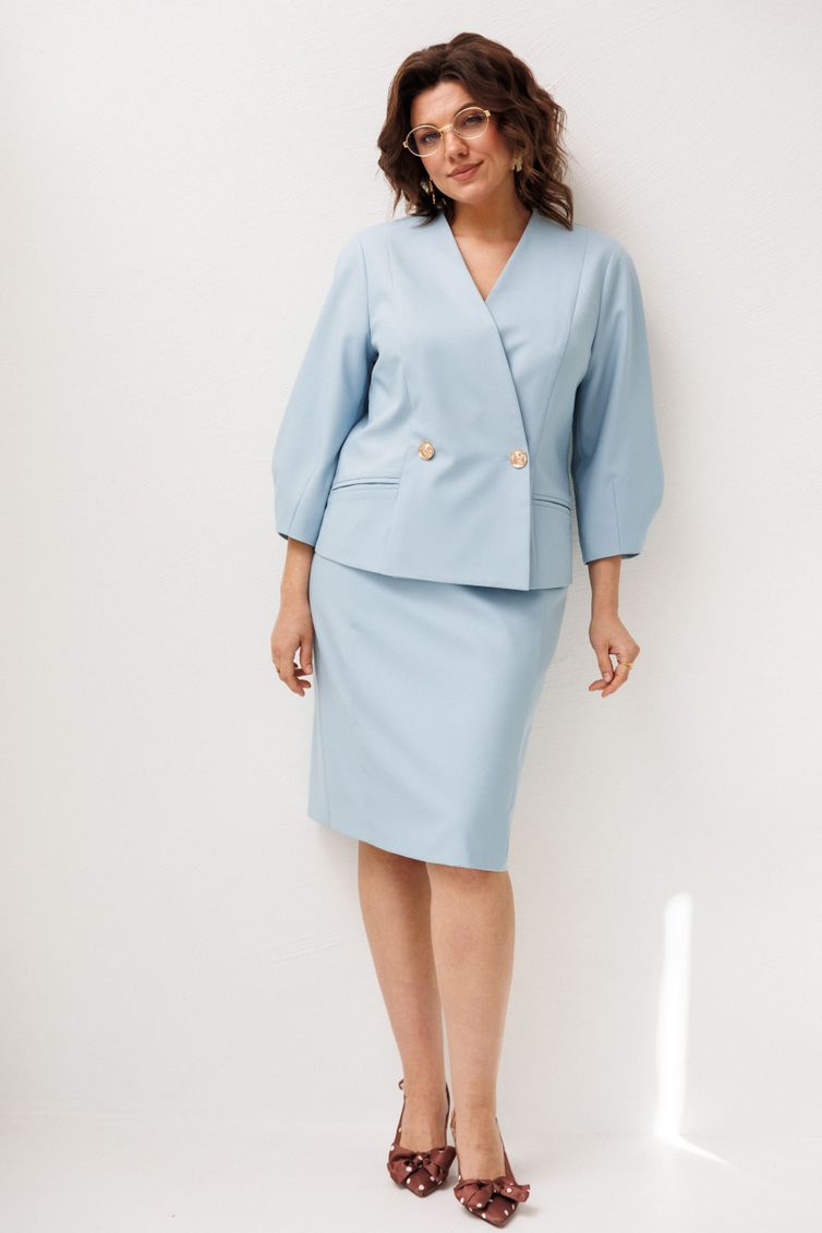 Юбка Anelli Laurel арт. 1843 голубка