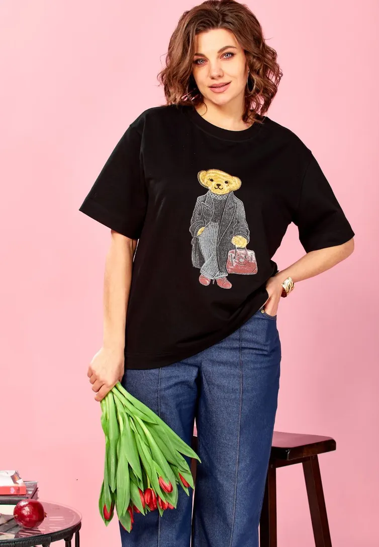 Футболка Ava fashion арт. М-176 черный