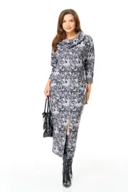 Sukienka Michel Chic #2145/1 serebro, sinij