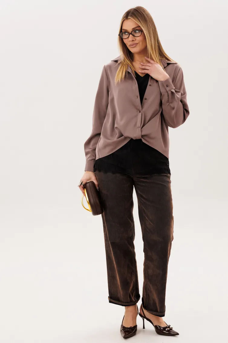 Blouse Anelli Laurel #1663 poceluj kapuchino