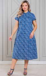 Dress NOVITA 1338-1 sinij