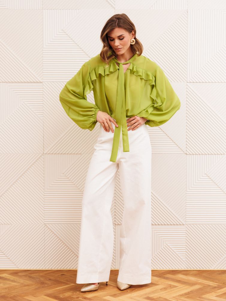 Блузка GIZART арт. 15410 салатовый