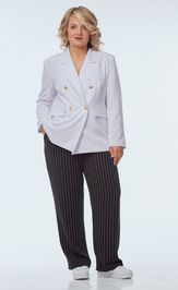 Костюм OVERYOU 247 белый с черно-белым