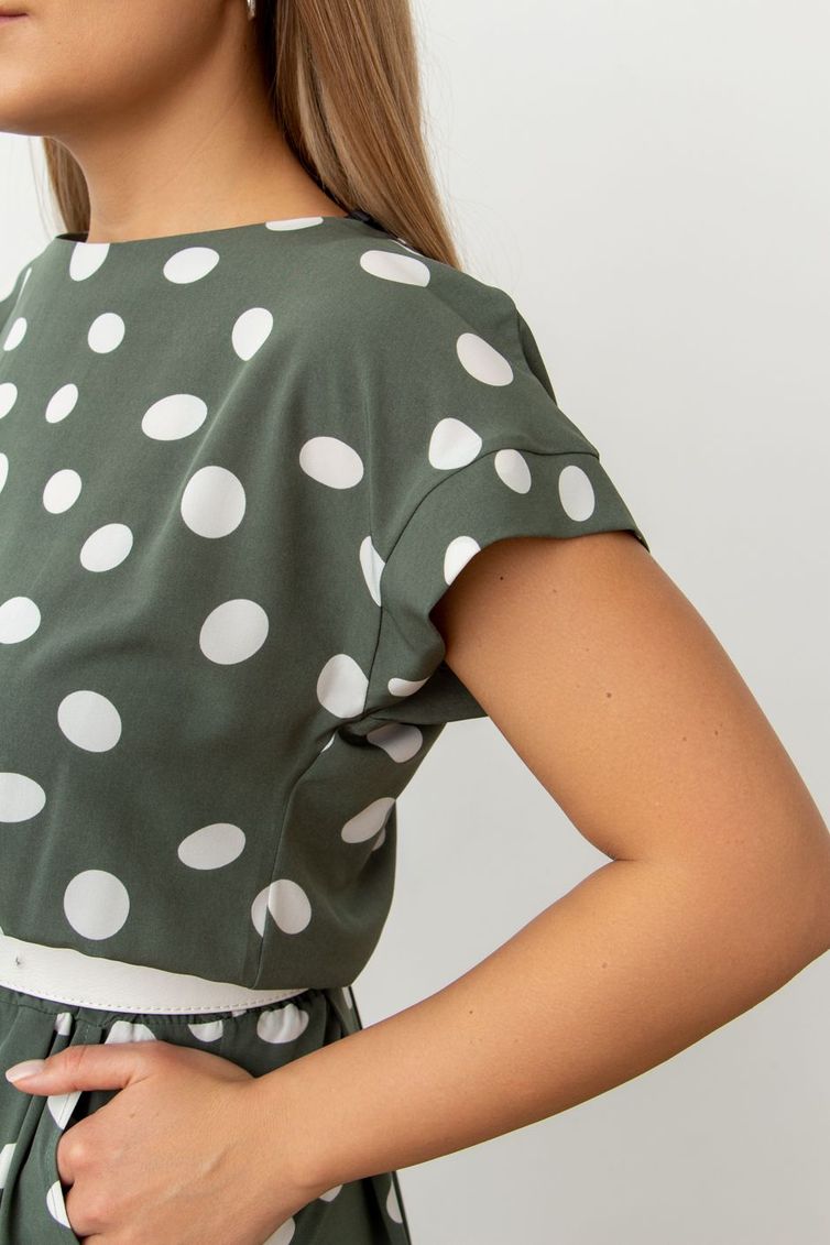 Dress TOOK A LOOK & Angelika #A-229 gorox na olive