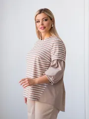 Bluzka NOVITA #1319 pesochnyj
