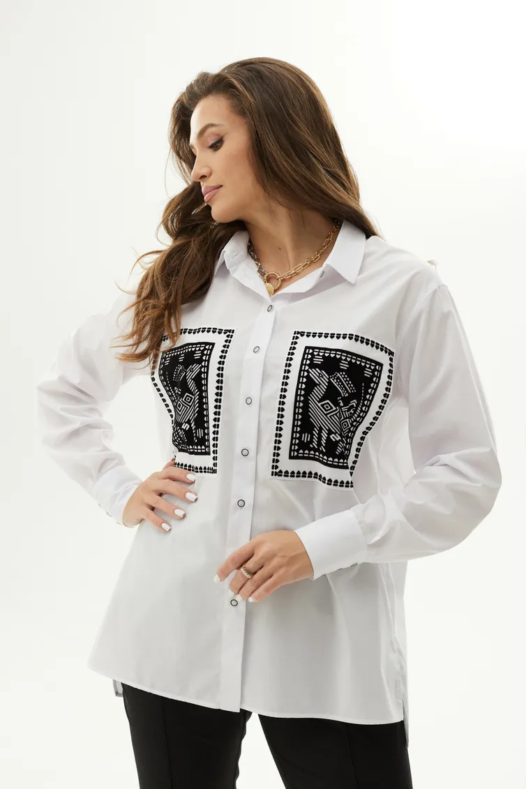 Bluzka MALI #623-049 belyj