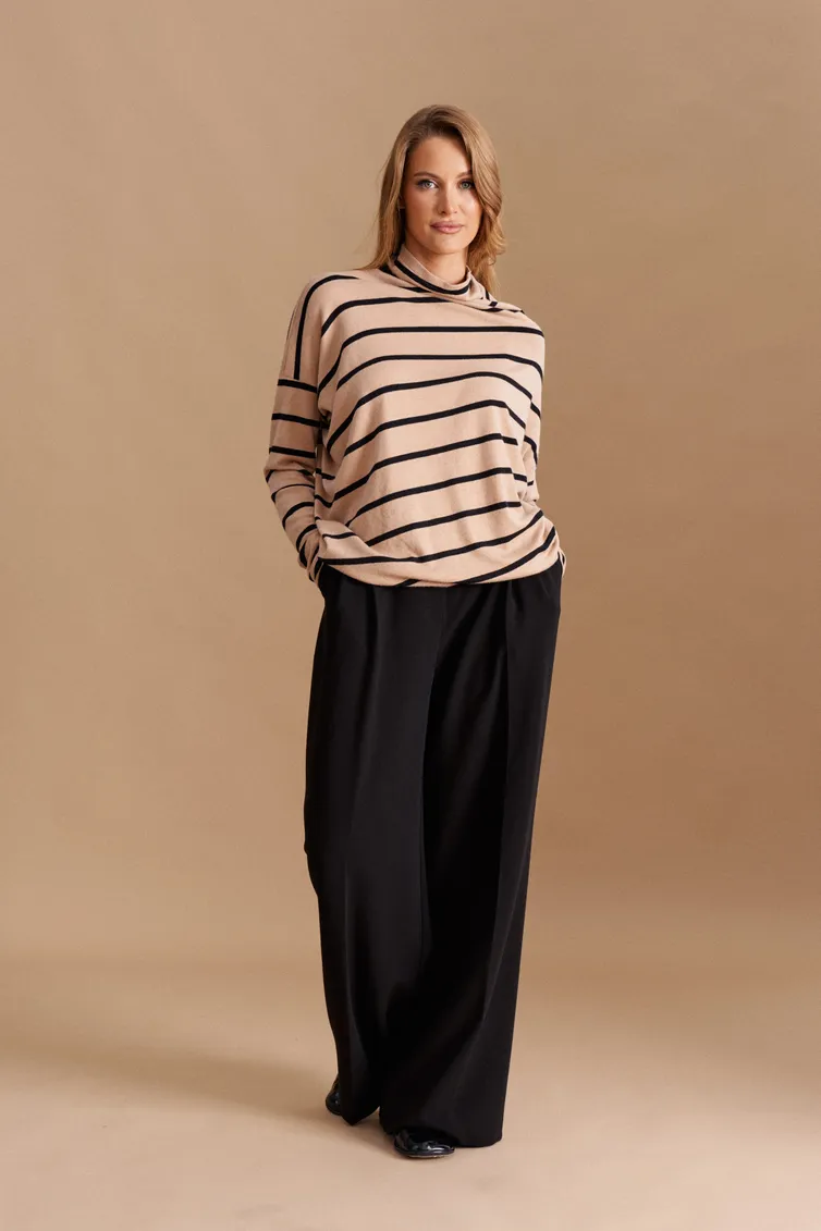 Jumper Elletto Life #3748 bezh-chern
