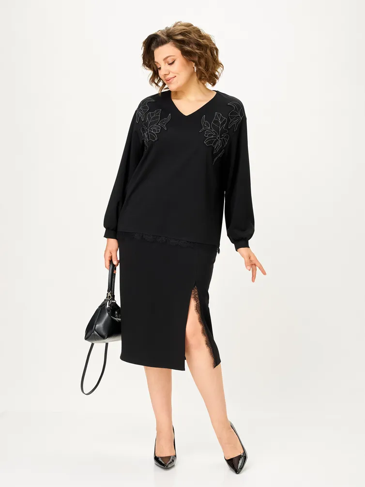 Garnitur Vilena-fashion #1169 chernyj