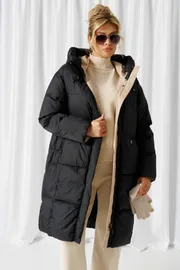 Coat Beautiful & Free #1019 chernyj
