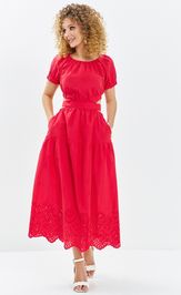 Dress Euromoda 721 krasnyj