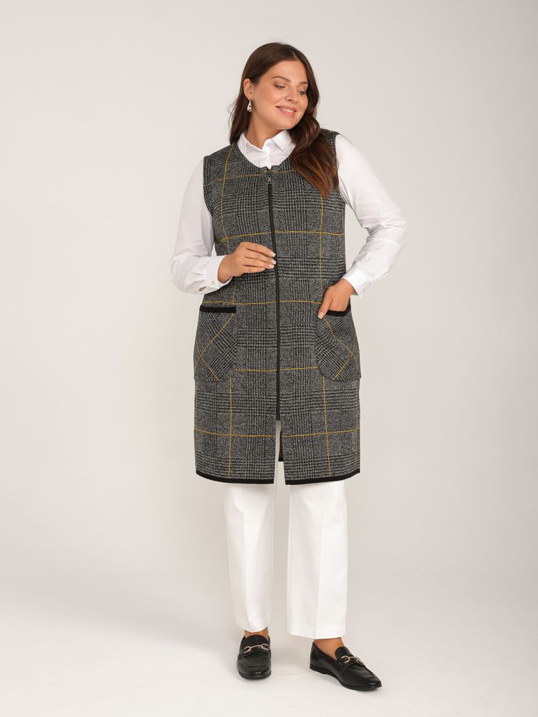 Swetry, kardigany, żakiety BONADI #1926 gorchica