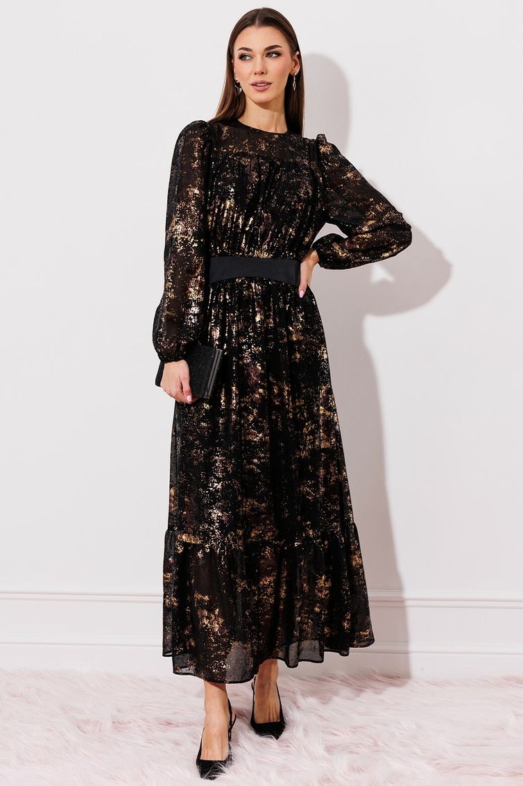 Платье Buter New арт. 2756 черный/золото