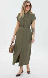 Sukienka LM M 0186 xaki