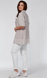 Shirt Verita moda N-2311 seryj