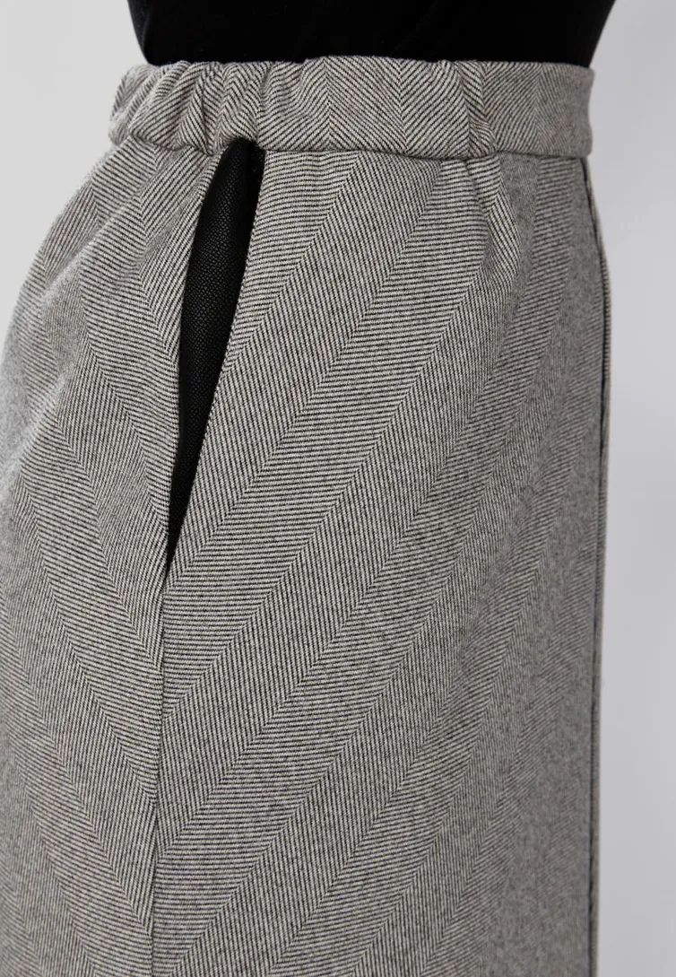 Spódnica Ava fashion #M-091 seryj