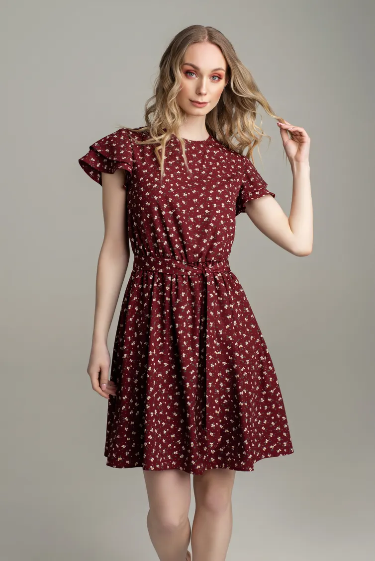Dress MARIKA #422 bordo