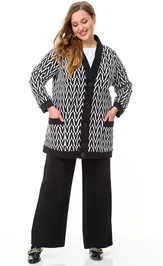 Sweter OVERYOU 121/1 belo- chern