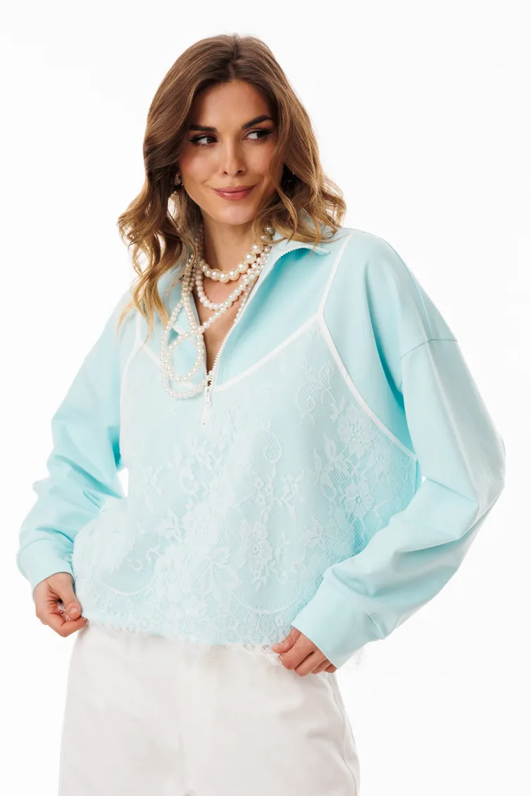 Jumper EOLA #3056 dzhemper mentol