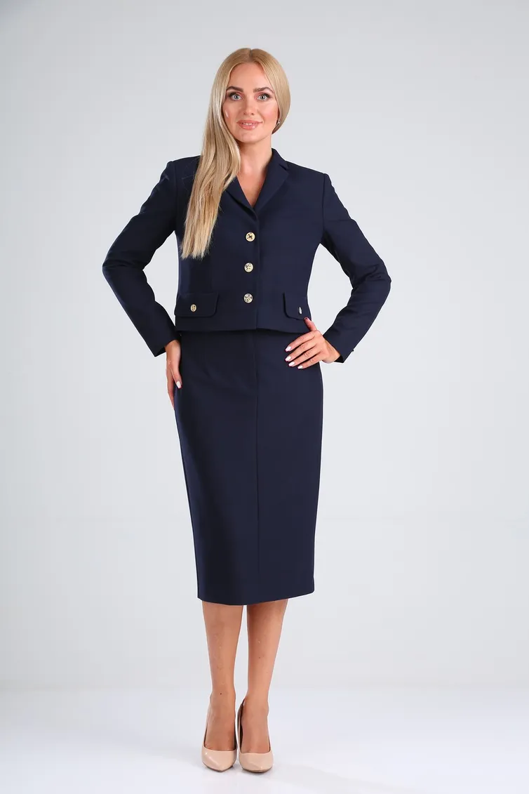 Garnitur Vilena-fashion #729 temno-sinij