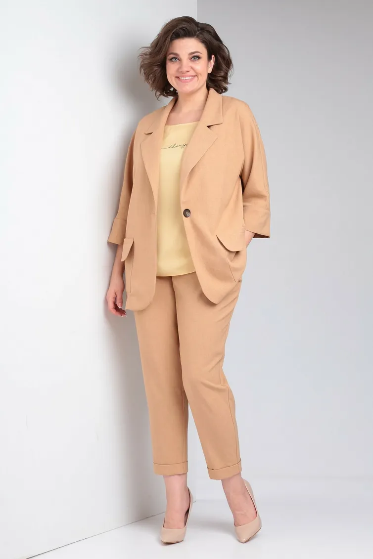 Garnitur Ladis Line #1490 karamel