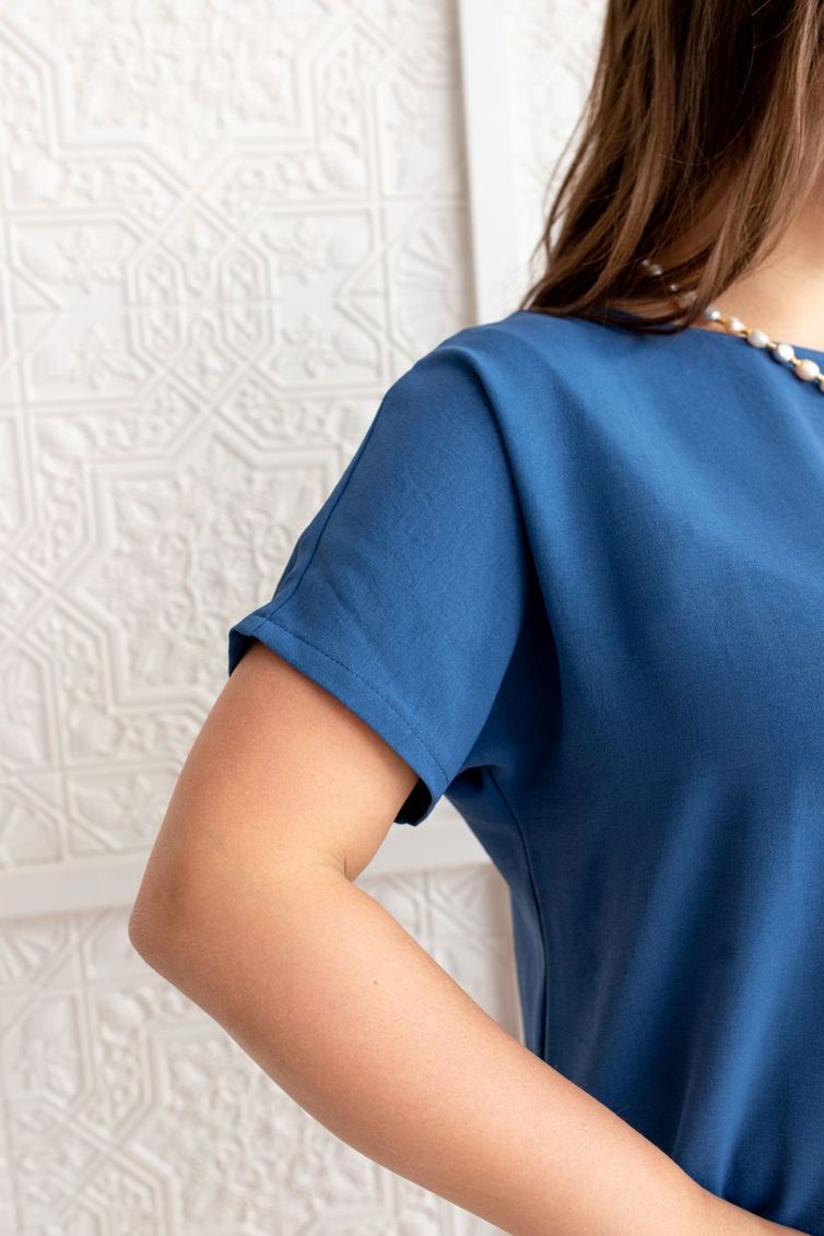 Blouse TOOK A LOOK & Angelika #TB-97v denim