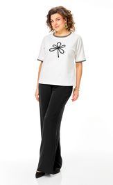 Блузки, туники Rumoda 2261 молочный-черный