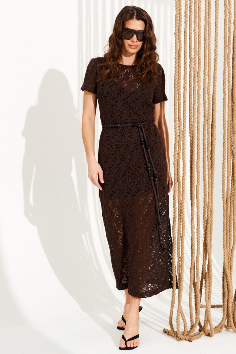 Платье Elletto Life арт. 11139 коричневый