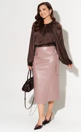 Юбка Alta Moda 1015-4 розовый тауп