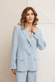 Żakiet GIZART #15377 goluboj velvet