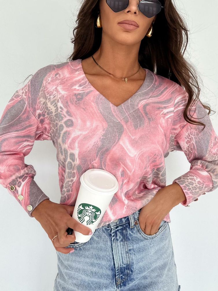 Jumper nika.pl #0201521 Emi-15 plamya rozovyj