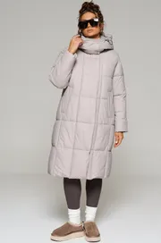 Coat Beautiful & Free #6247 sero-bezhevyj