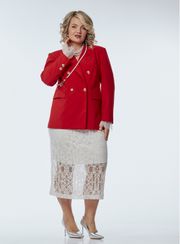 Костюм OVERYOU арт. 244 красный с белым