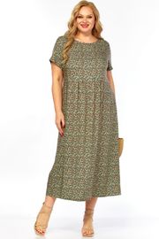 Dress LadyThreeStars #2682 myatnyj print