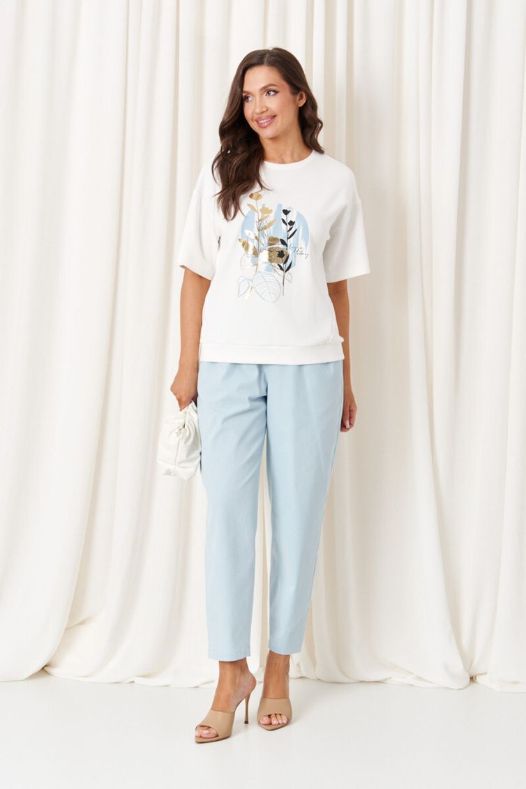 T-Shirt Panda #121543 molochno-goluboj