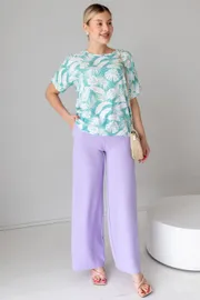 Bluzka TOOK A LOOK & Angelika #TB-300k tropicheskie listya