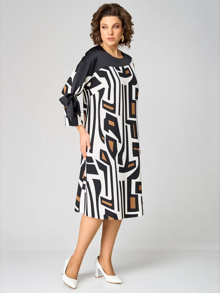 Sukienka Michelle Style #1249 cherno-belyj