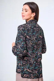 Blouse Anelli Laurel #1028 chernyj v cvety