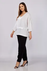 Bluzka MALI #625-057 belyj