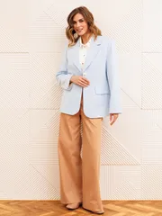 Suit GIZART #5377 goluboj, mokko muss
