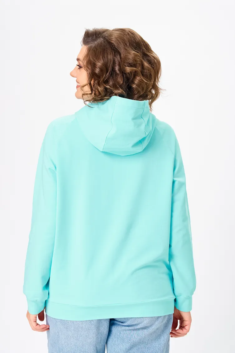 Hoodie Rumoda #2283 biryuzovyj