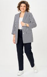 Костюм БелЭльСтиль 762-324/609-323 синий принт